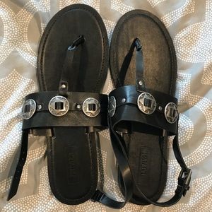 brand new black sandals